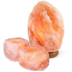1 Small Natural Shape lamp + 2 Candle Holders